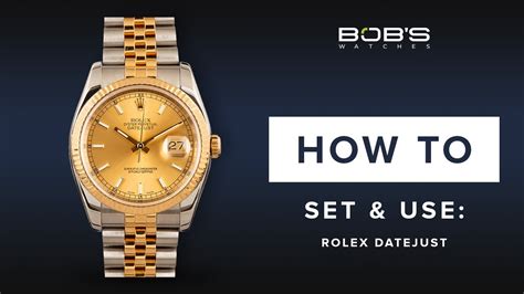 how to set the time on a rolex|change time on rolex datejust.